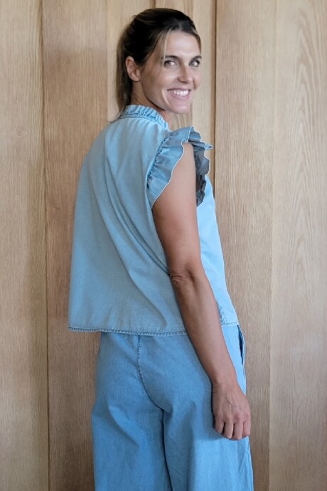 Musculosa Mojito Denim Celeste