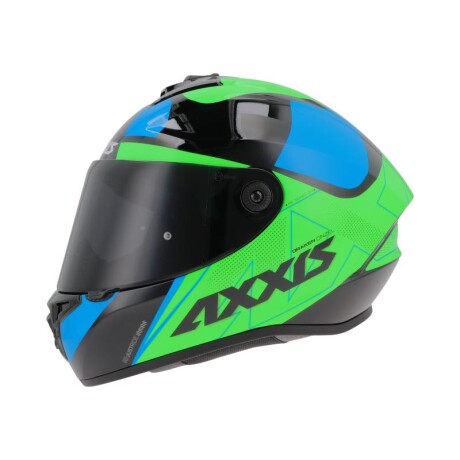 CASCO AXXIS CINZEL Verde con azul