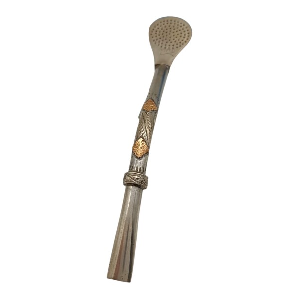 Bombilla melo - PLATA Y ORO 26 bmpo26po