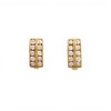 Caravanas Zirconia Doble fila oro- Oro bajo - Zirconia - CA8109 conpiedra