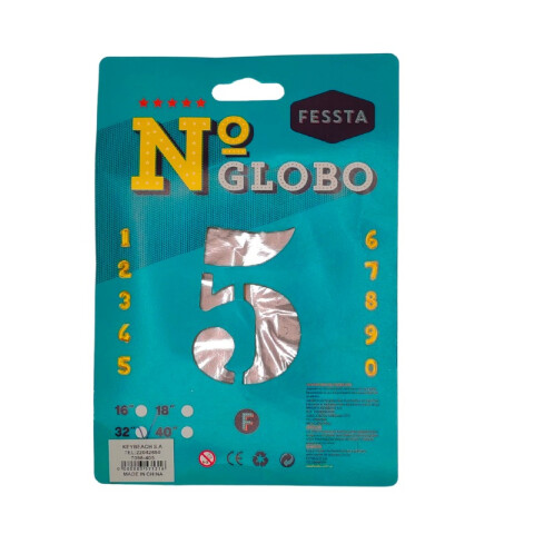 Globo Fessta Número 32" Rosa Oro CINCO