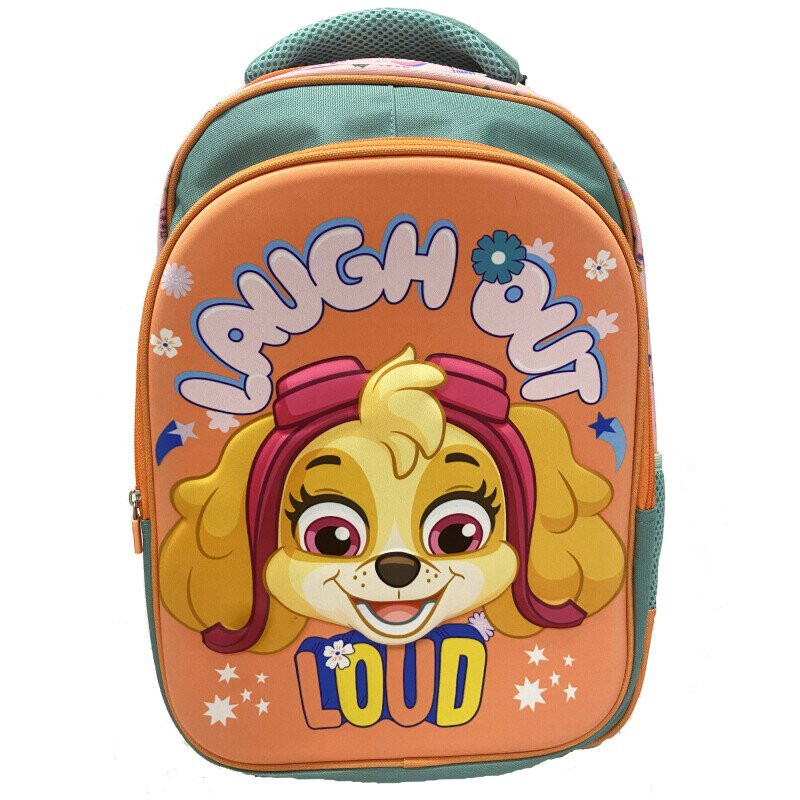 Mochila Paw Patrol Loud Rosado Coral - Verde