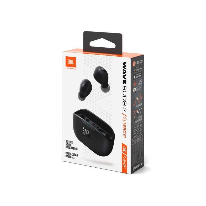 Auriculares inalámbricos JBL Wave Buds 2 color negro Auriculares Inalámbricos Jbl Wave Buds 2 Color Negro