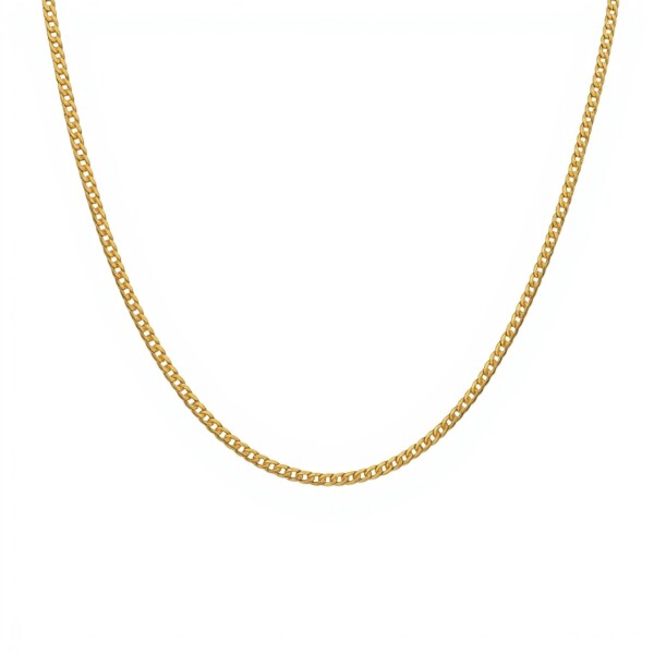 Cadena oro cubana -Oro bajo -Sin Piedra-CD8012 sinpiedra