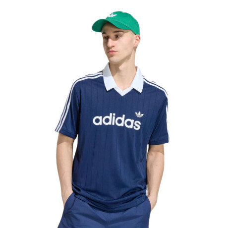 Remera Adidas Pinstr Jsy Azul