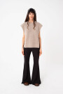 CHALECO TEJIDO Beige