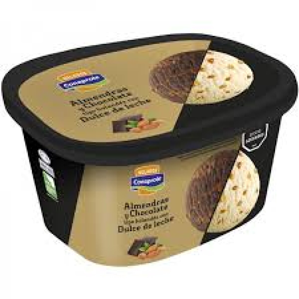 HELADO CONAPROLE 2L SINFONIA ALMENDRADO Y CHOCO HOL DULCE DE LECHE 