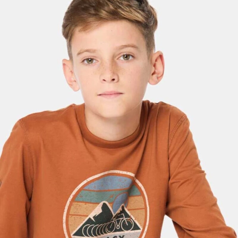 Remera con Estampa Legacy Terracota
