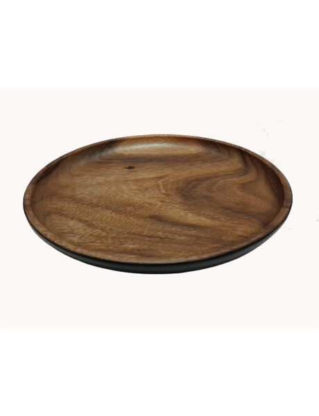 PLATO REDONDO EXT COL NEGRO 25CMS MADERA ACACIA PLATO REDONDO EXT COL NEGRO 25CMS MADERA ACACIA