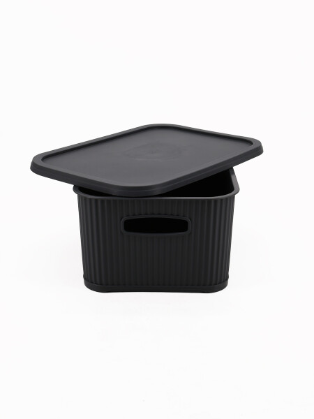 CAJA ORGANIZADORA CON TAPA GRIS