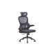 Silla de Oficina Negra Respaldo Malla con Cabecera Silla de Oficina Negra Respaldo Malla con Cabecera