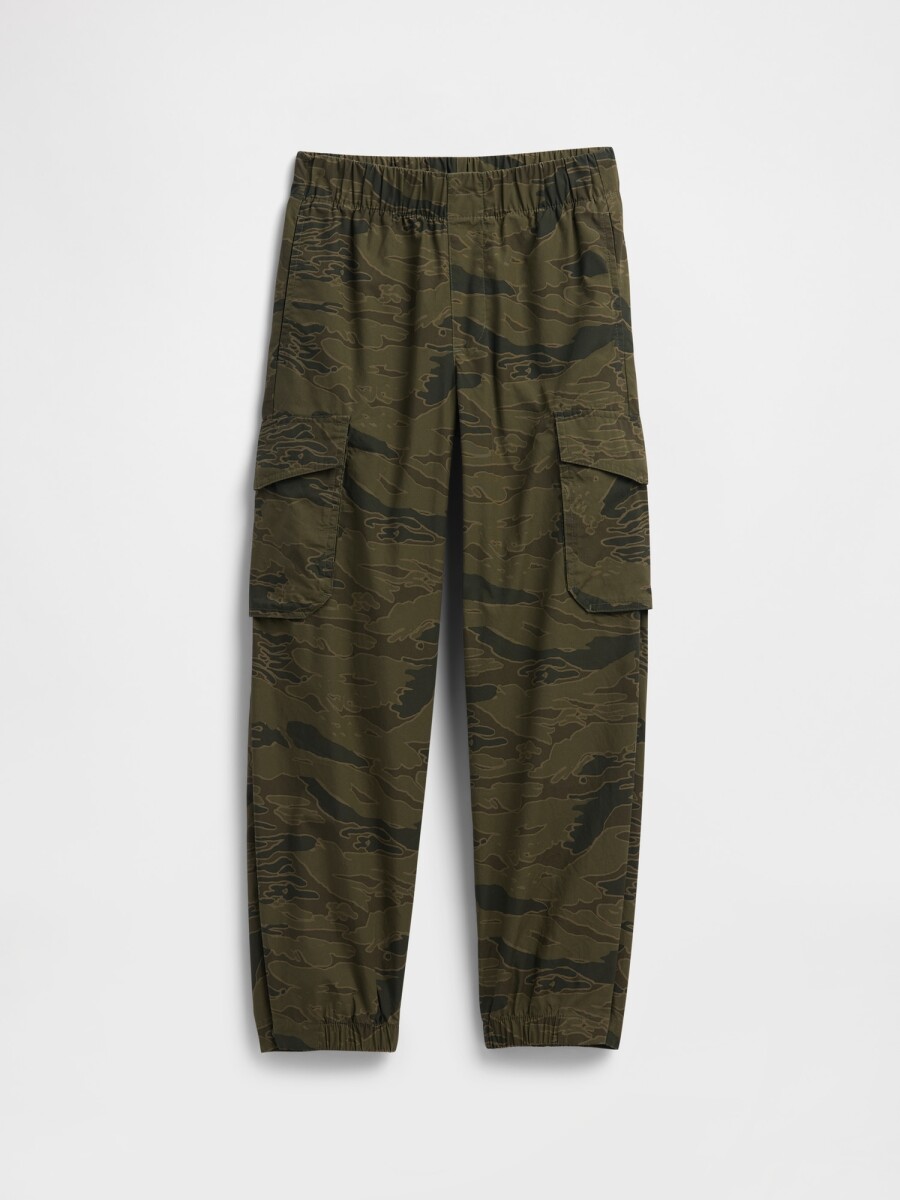 Jean Baggy Pull On Niño - Green Camo 