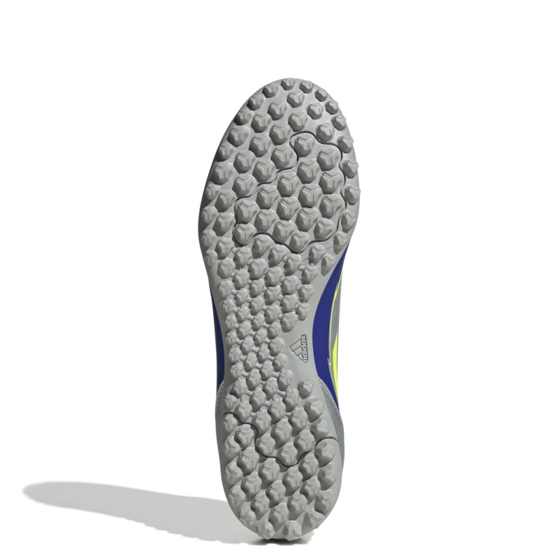 Championes de Fútbol 5 Unisex Adidas F50 Club TF Messi Plateado - Azul - Amarillo