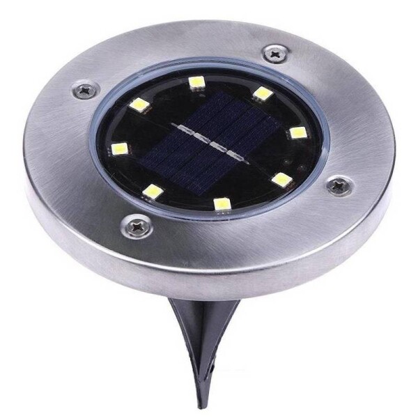 Foco Luz Solar Para Jardin Piso Embutir A Bateria 8 Led X6 Foco Luz Solar Para Jardin Piso Embutir A Bateria 8 Led X6