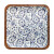 Plato de Madera de 16,5 x 16,5 cm - Varios Diseños Arabesco Azul