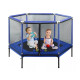 Cama Elástica Infantil Con Red De Seguridad 140 X130cm Azul