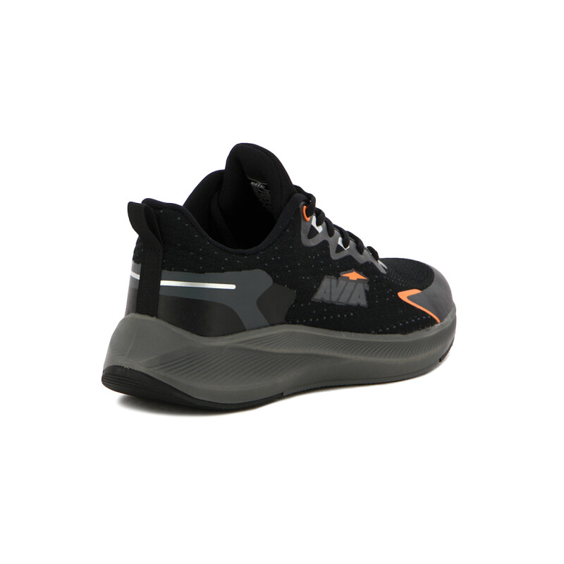 Avia Zapatillas Acordonadas Para Hombre TOB BLACK/ ORANGE/ DK. GREY Negro-Naranja