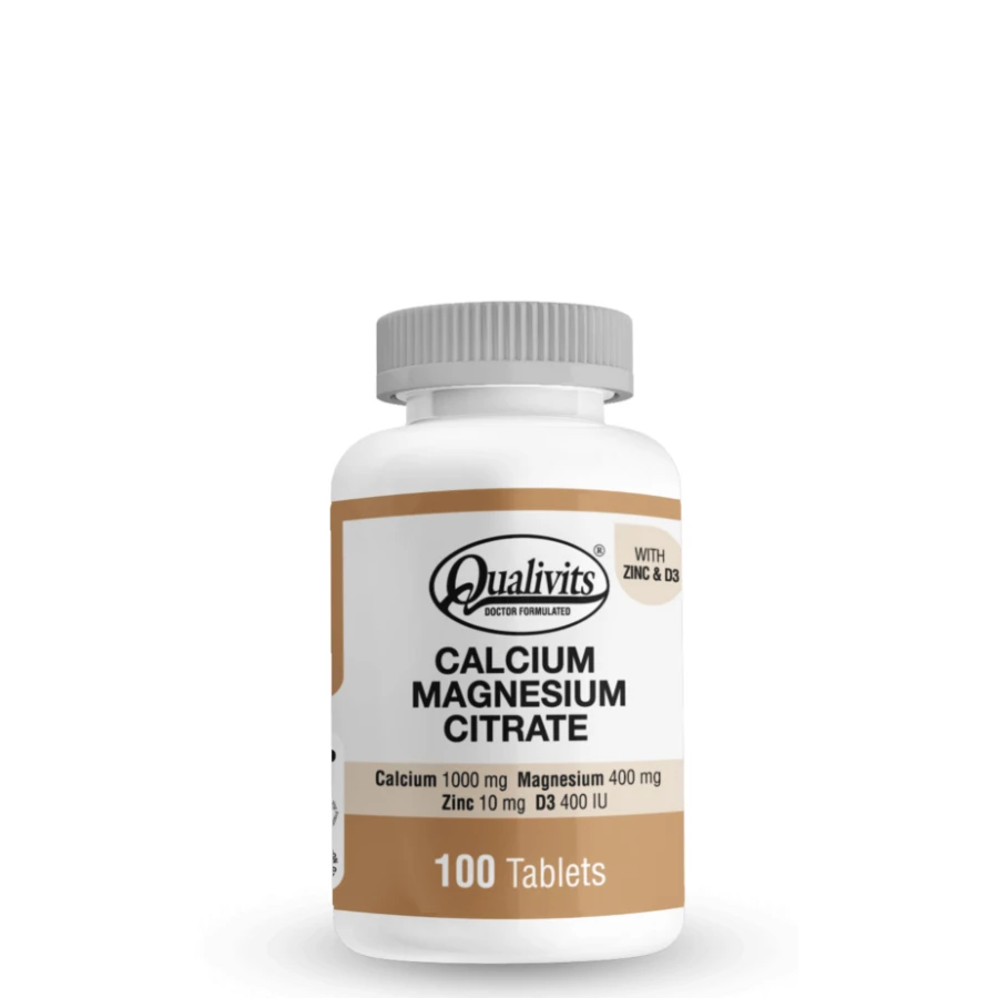 Suplemento Qualivits Calcium - Magnesium - Citrate Beige Natural