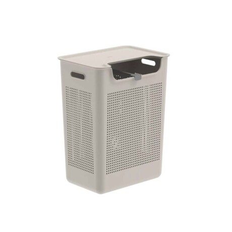 CESTO ROPA DOBLE PLASTICO NATURAL-BEIGE CFW2000