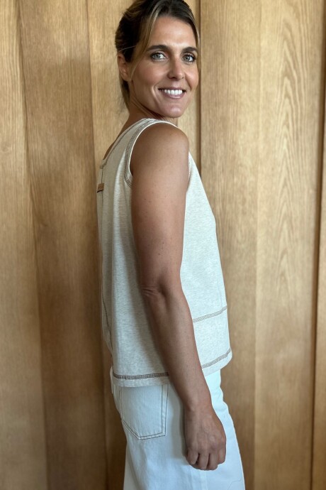 Musculosa Aloe Beige Melange