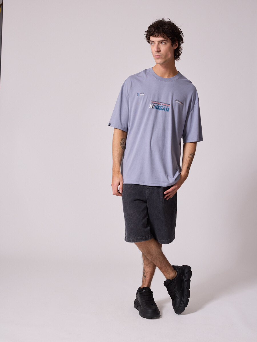 T-SHIRT RIFT DIXIE Gris Claro