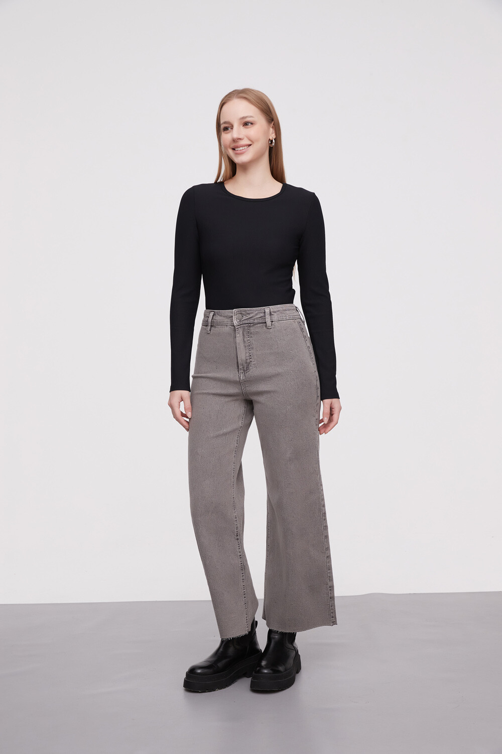 Pantalon Adeline Gris Claro