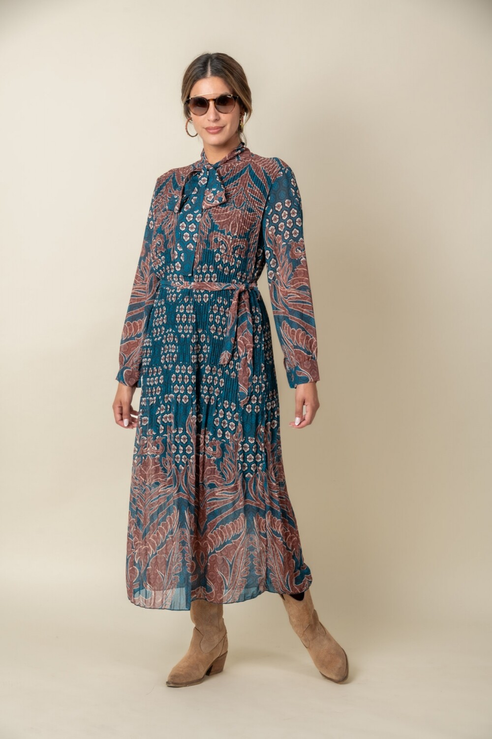 VESTIDO VIOLETA PERSA Petróleo