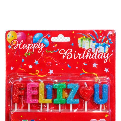 VELITAS LETRAS "FELIZ CUMPLEAÑOS" VELITAS LETRAS "FELIZ CUMPLEAÑOS"