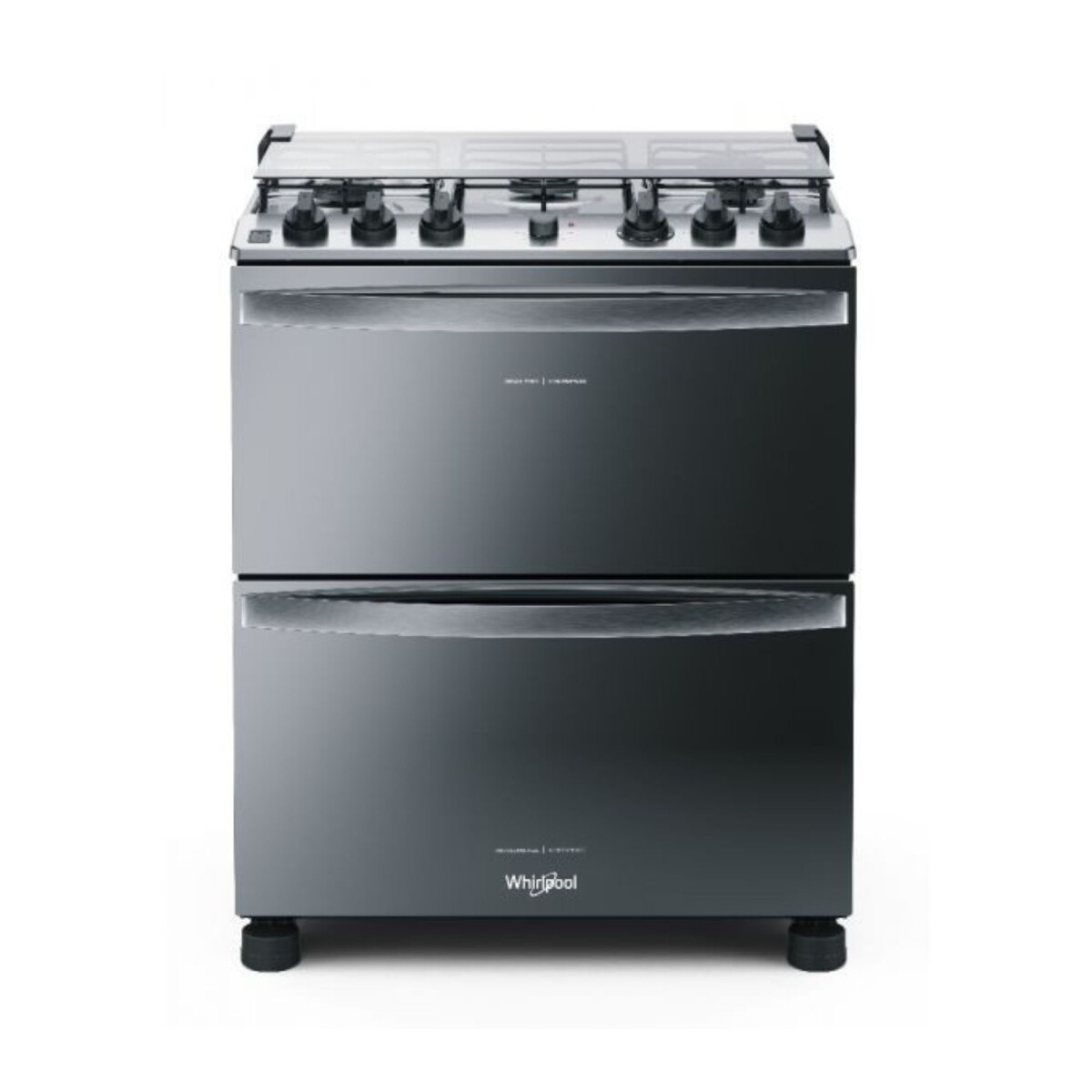 Cocina Whirlpool 5h inox doble horno WFD5NARRUW 