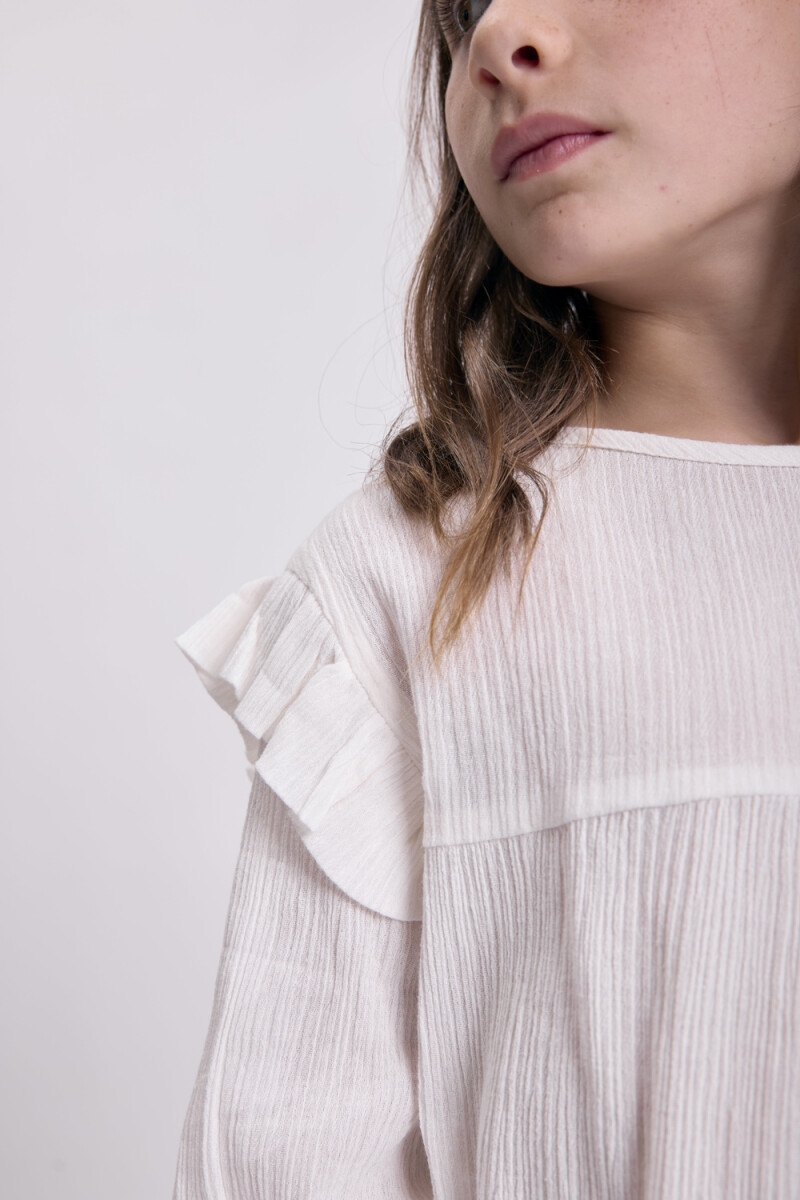 Blusa bordado Crudo