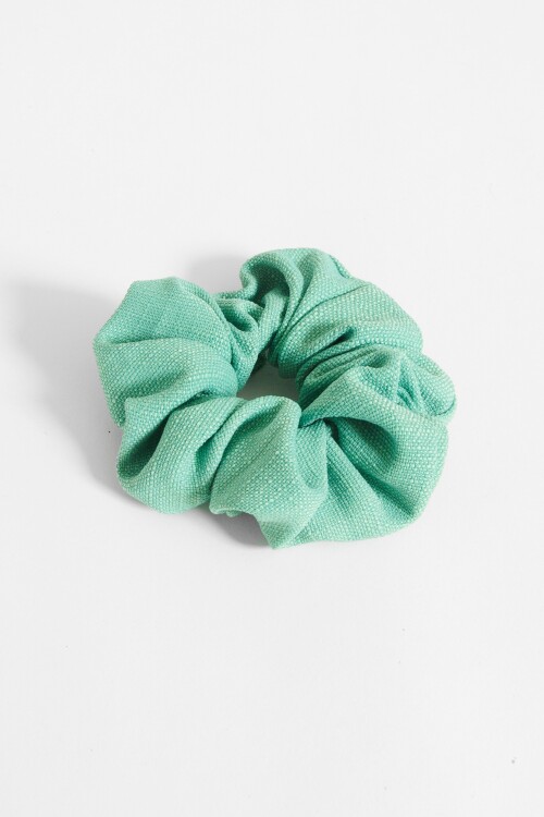 Scrunchie tela verde