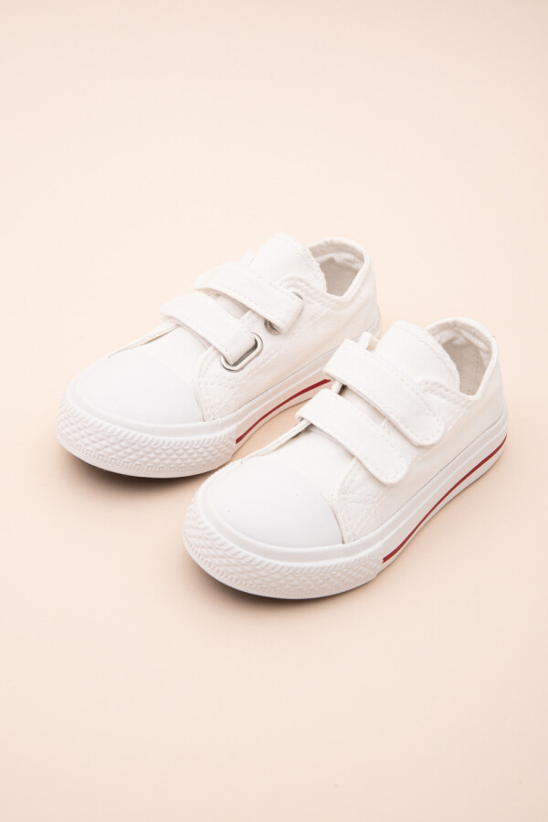 Calzado canvas con velero Blanco