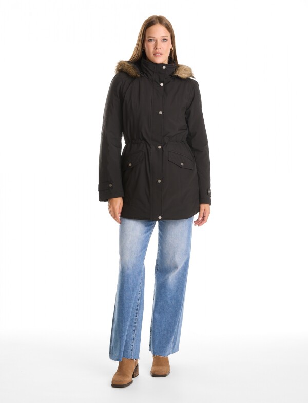 Gabardina Impermeable & Forro Termico NEGRO