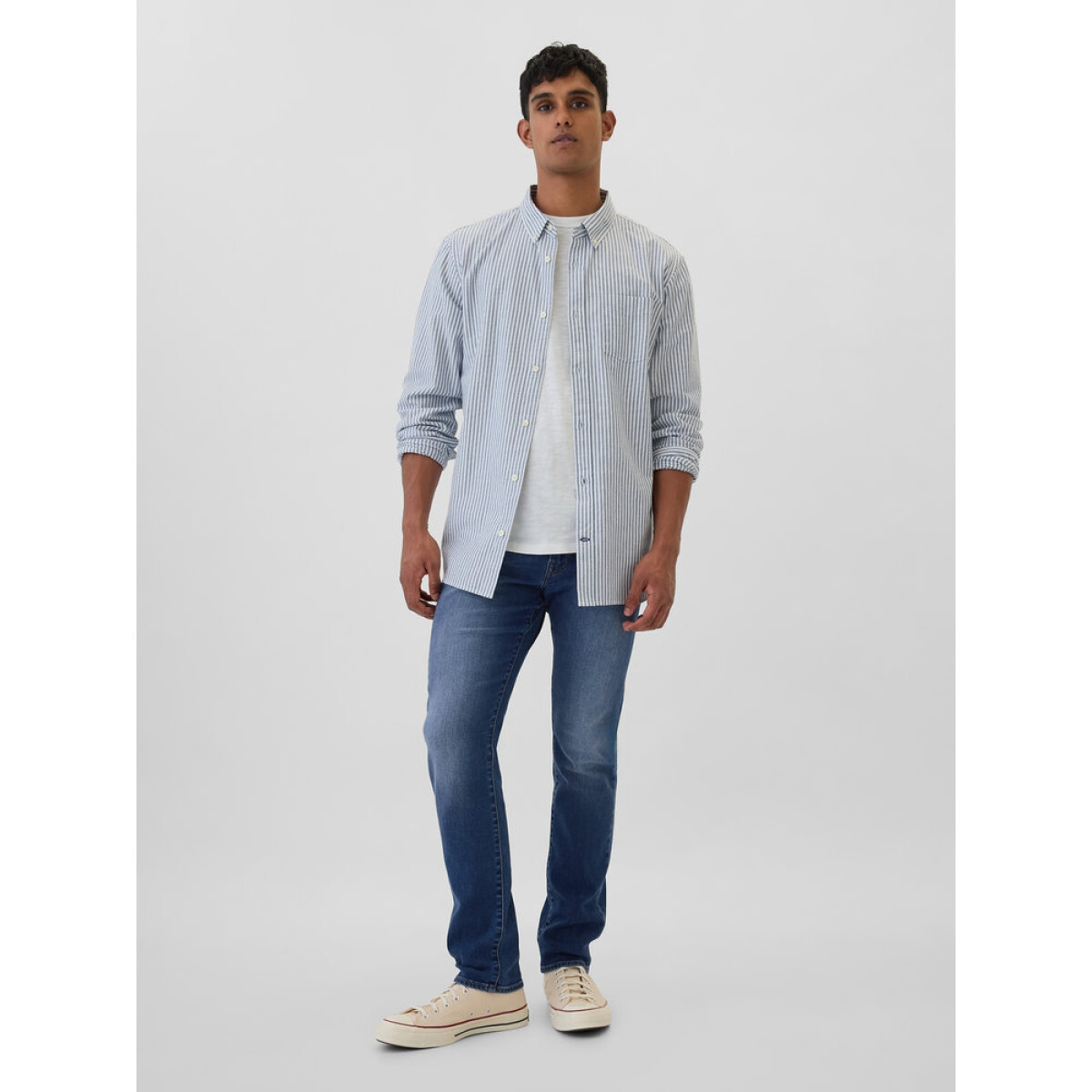 V-ATHLETIC SLIM SOFT MED MARINO - MEDIUM WASH 