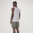 CAMISETA REGATA MASC GRIS CLARO/NEGRO/NARANJA