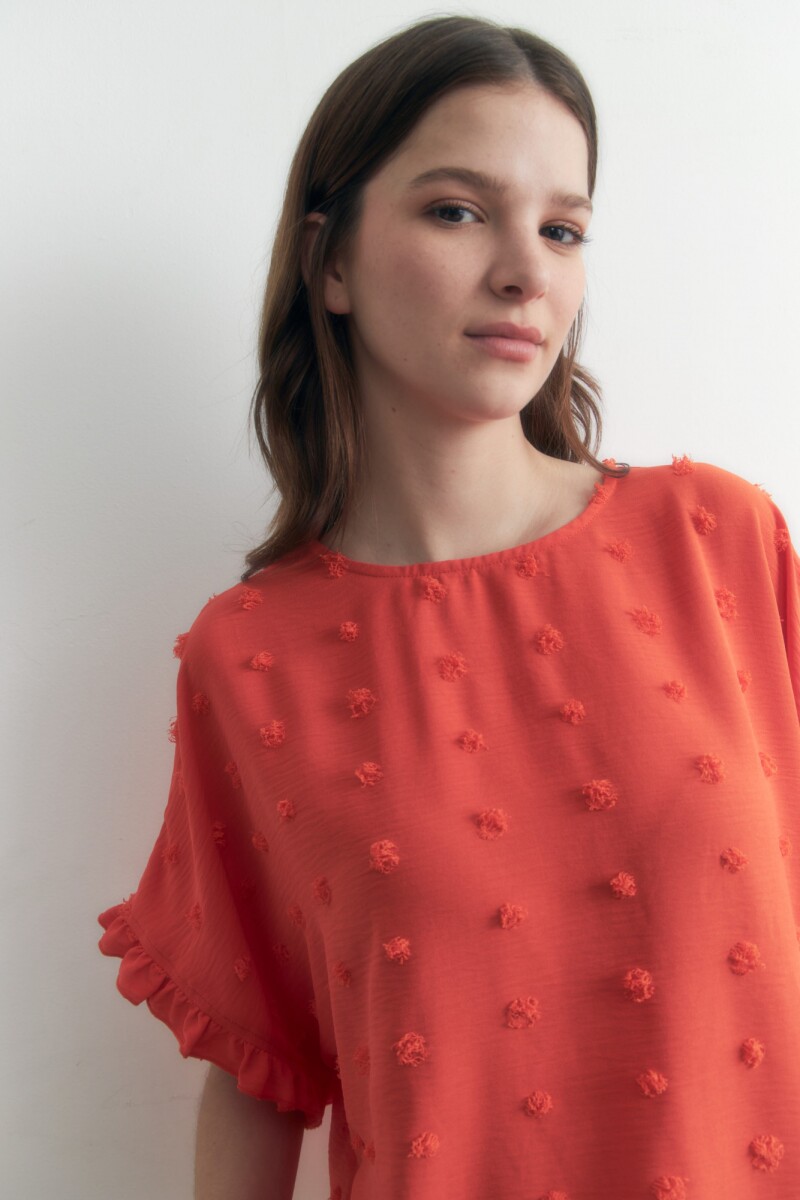 Blusa fantasía naranja