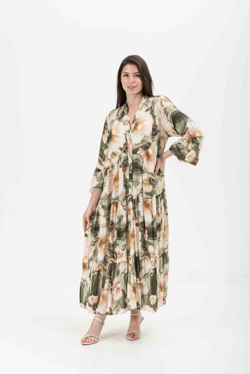 VESTIDO NITTA - ESTAMPADO VERDE 