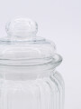 FRASCO DE VIDRIO CON TAPA TRANSPARENTE