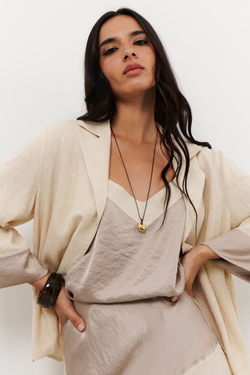 COLGANTE METAL STONE - ORO 