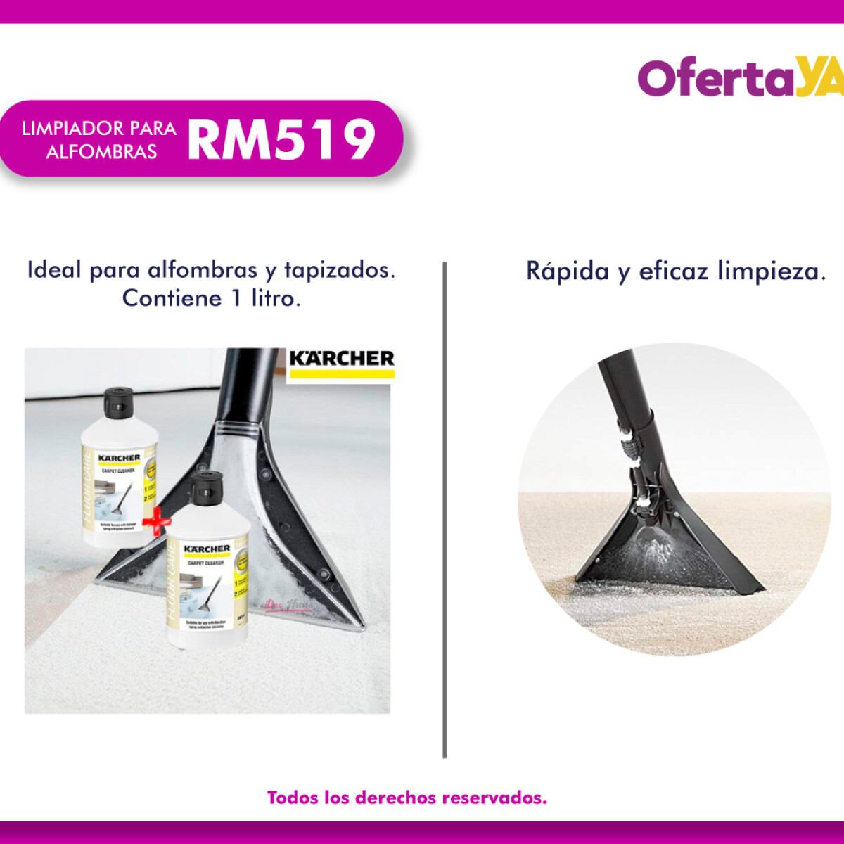 Detergente Limpiador Alfombras Karcher RM 519 SE4001 Detergente Limpiador Alfombras Karcher RM 519 SE4001