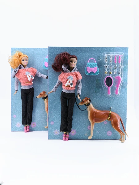 EMMA CON GALGO ROSADO