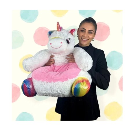 PUFF DE ANIMALES PARA NIÑOS UNICORNIO\n 50*50*45CM UNICORNIO