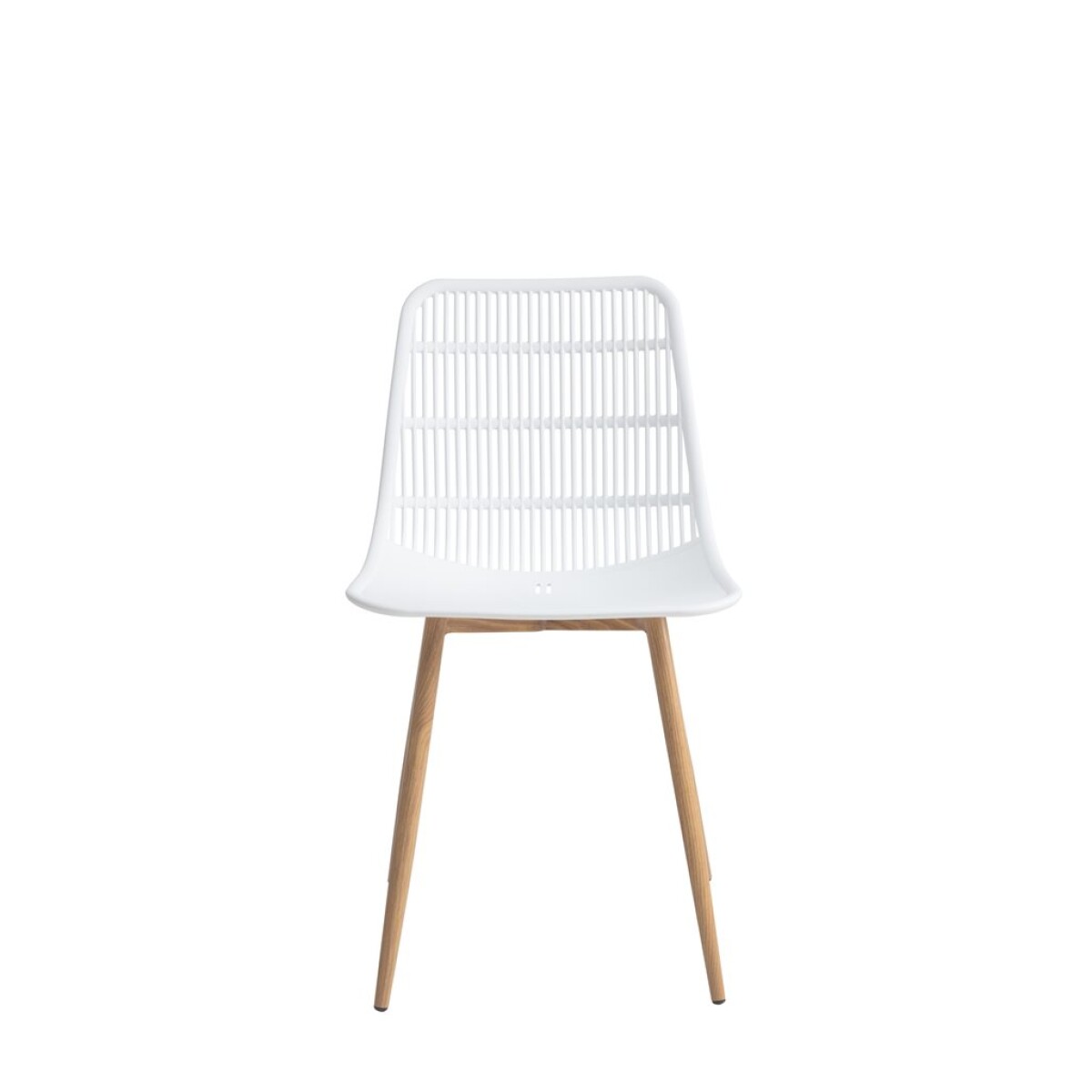 Silla Eames Alaska OR601TZ Pp Patas de Metal Simil Madera - BLANCO 