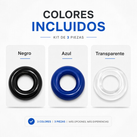 Set De 3 Anillos Peneanos De Silicona Set De 3 Anillos Peneanos De Silicona