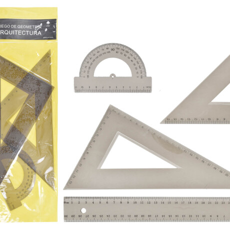 JUEGO GEOMETRIA 4PCS 30CM JUEGO GEOMETRIA 4PCS 30CM