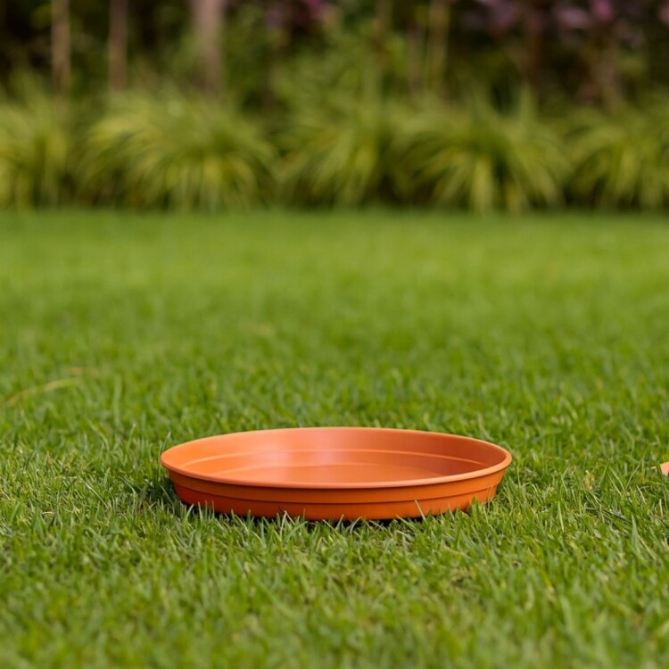 Plato para Maceta Redondo 26cm Teja TERRACOTA