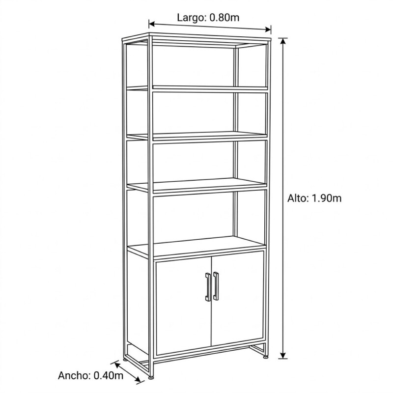 ESTANTE XS03/2P (CD) Unica