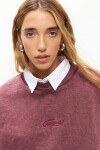 Buzo bordado unsigned bordo