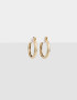 Aros Argollas Metal Argollas De Metal - Dorado