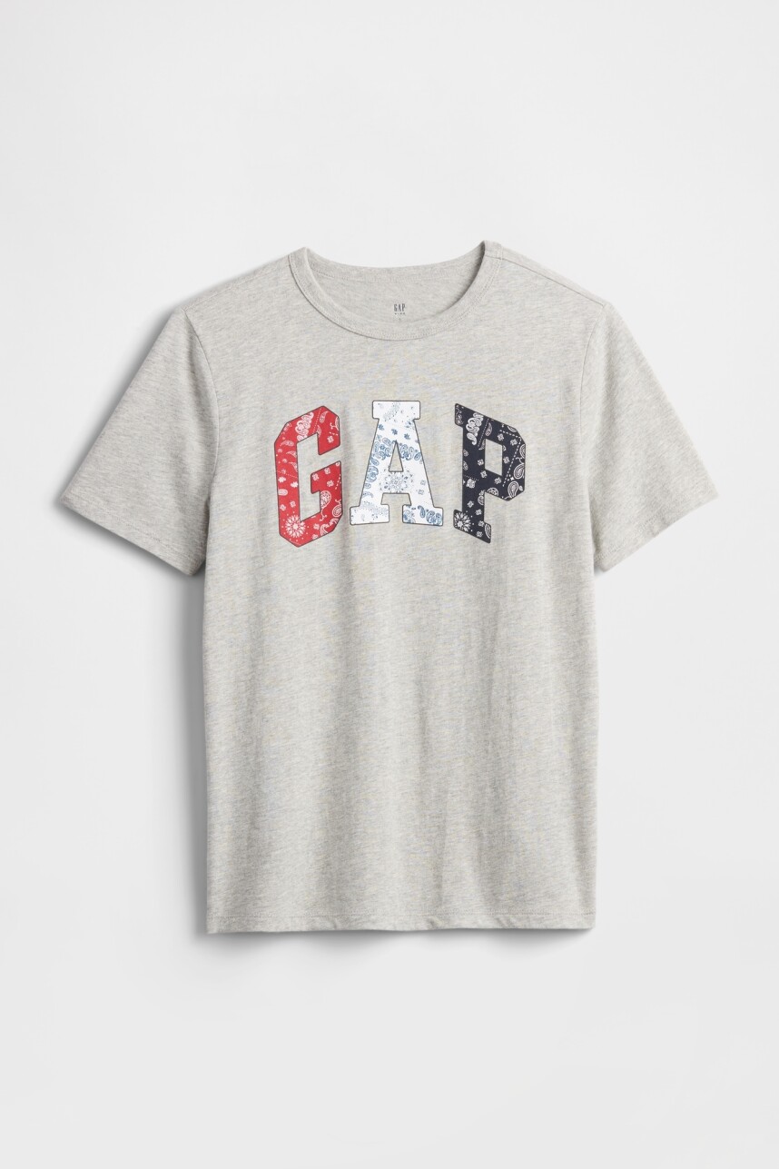 Remera Gràfico Niño Heather Grey
